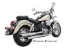 K02 Auspuffanlage für Kawasaki VN 900 Modelle, E-geprüft 