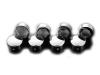 Chrom-Schrauben-Abdeckungen für 22mm bis 32mm Schrauben 
