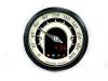 Motoscope Tiny Speedster analoger 49mm Tacho schwarzer Ring 