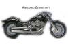 Double Groove für Yamaha XVS 650 Drag Star Modelle, E-geprüft 