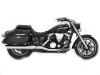 Vance & Hines Twin Slash Round 2-1 Slip-On für Yamaha XVS 950 Midnight Star 